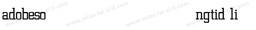 adobesongtid light字体转换